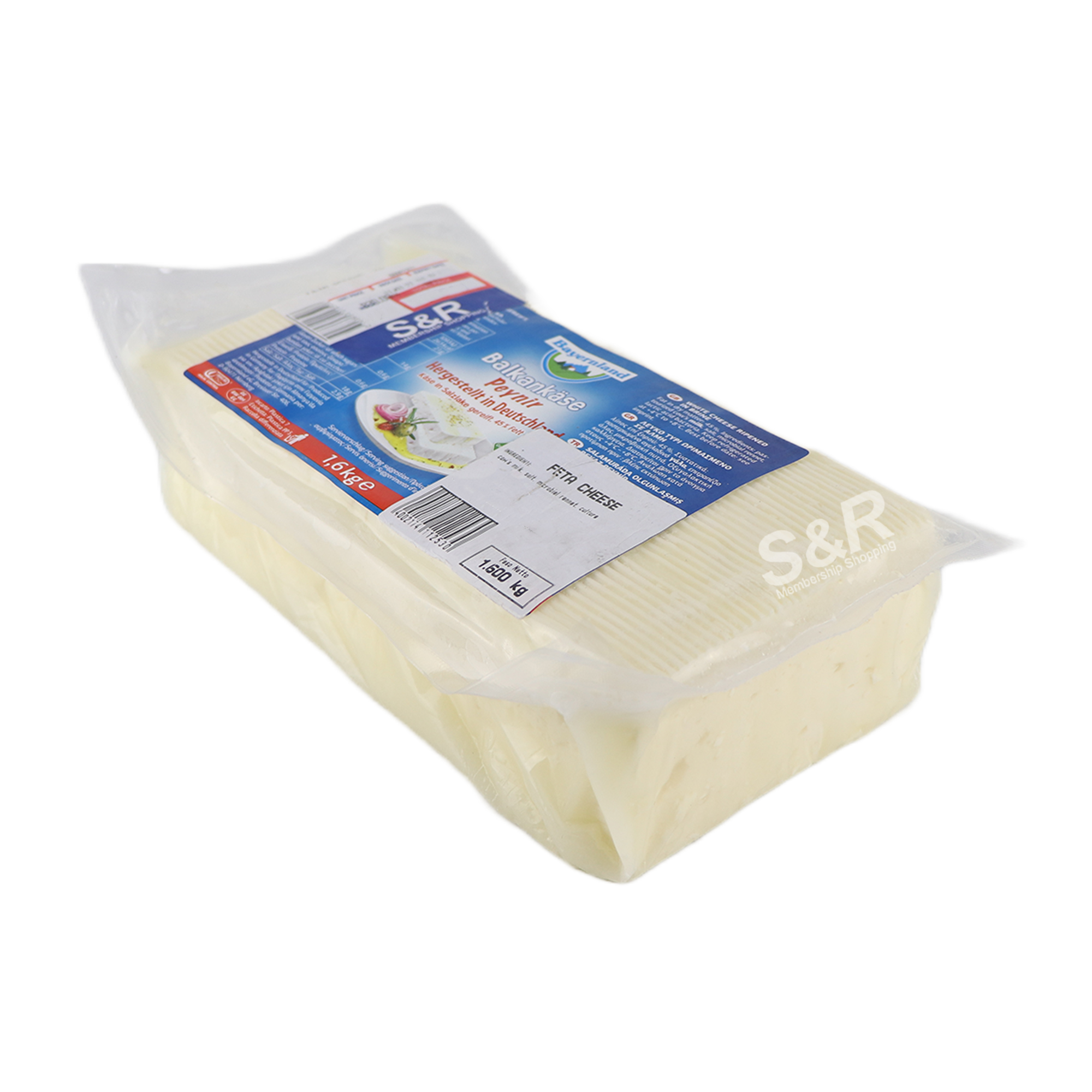 S&R Italian Feta Cheese approx. 1.6kg S&R Italian Feta Cheese approx. 1.6kg